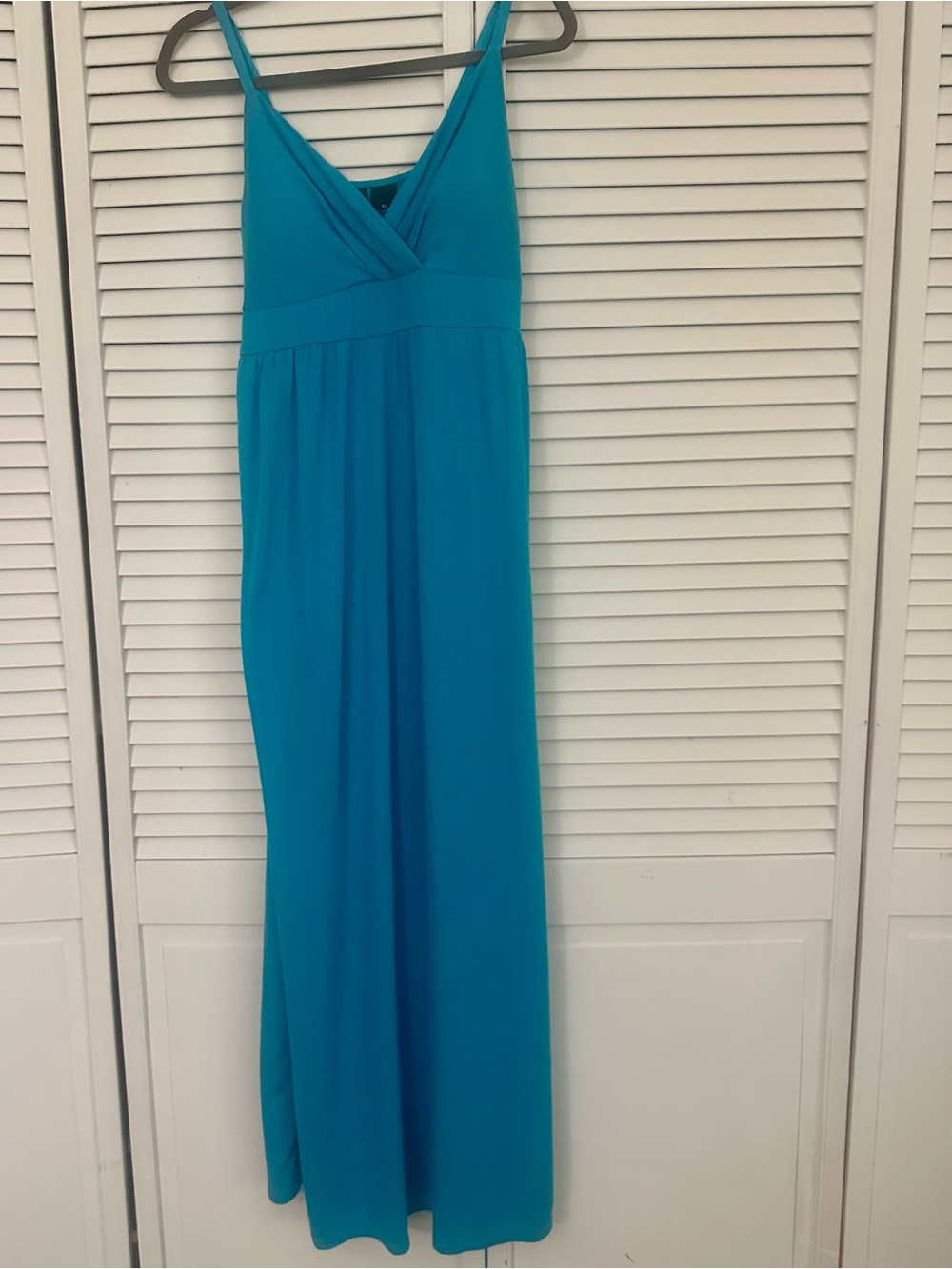Turquoise Blue Spaghetti Strap Maxi Dress